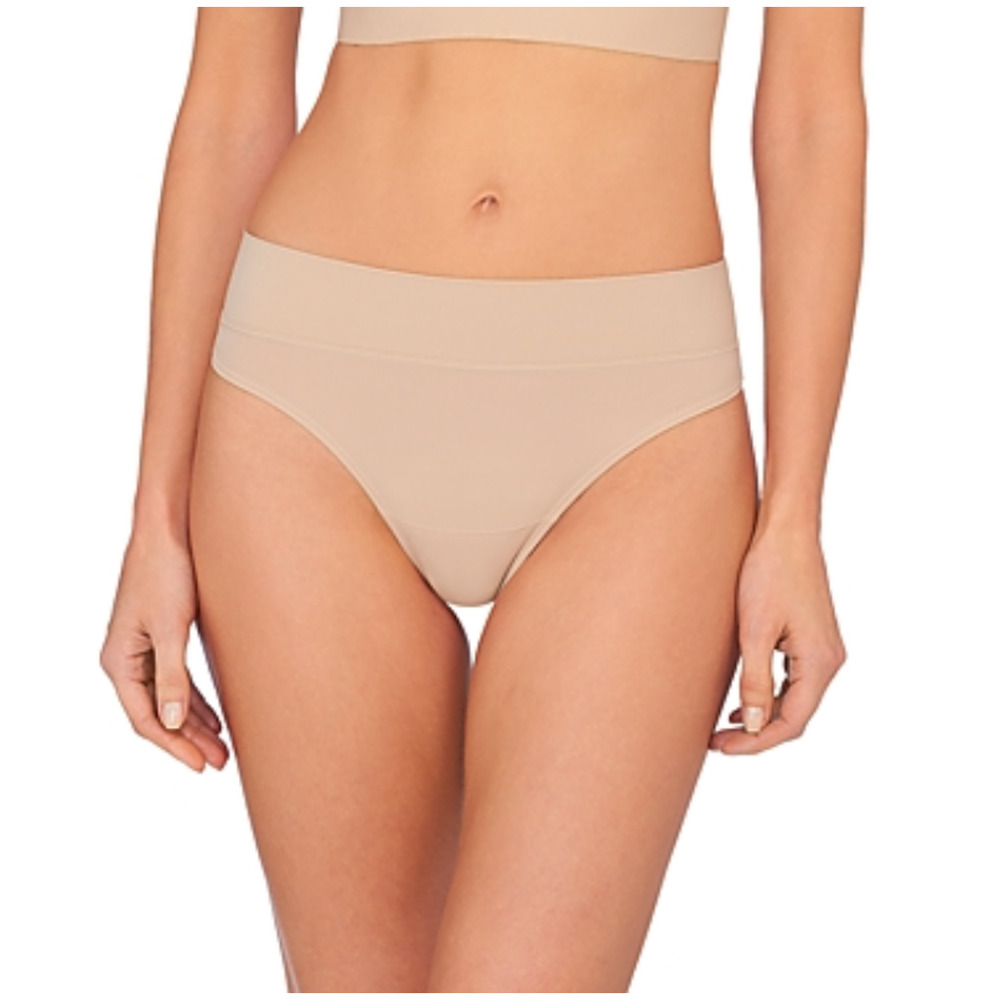 Natori Women's Bliss Flex Thong Panty Cafe Size 2XL 2201